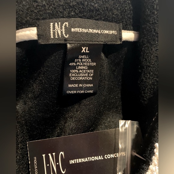 ‼️ I.N.C International Concepts Wool Coat Size XL NWT - Picture 8 of 9
